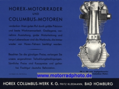 Preview: Horex Motorrad Prospekt 8 Seiten  1936   ho-p36