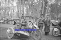 Harley-Davidson Motorrad Foto Renngespann, Kurt Stoll Eilenriederennen 1936  hd-f24