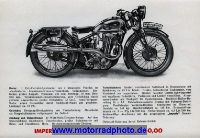 Preview: Imperia Motorrad Prospekt 8 Seiten 1935   imp-p351