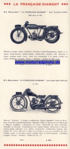 Preview: La Francaise Diamant Motorrad Prospekt 10 Seiten  1929  lfd-p29-1