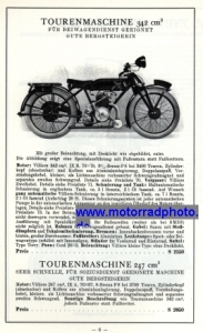 Preview: MT Motorrad Prospekt 12 Seiten 1927   mt-p27
