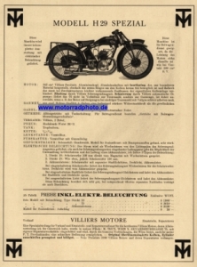 Preview: MT Prospektblatt 2 Seiten  1930   mt-p30