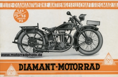 Preview: Diamant Motorrad Prospekt  4 Seiten 1929    dia-p29-1