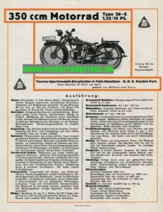 Preview: Diamant Motorrad Prospekt  4 Seiten 1929    dia-p29-1