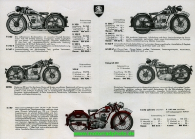 Preview: Triumph Motorrad Prospekt Modelle  1935  tr-m35