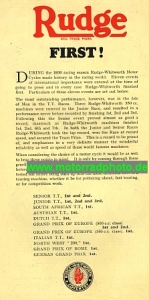 Preview: Rudge Motorrad Prospekt 6 Seiten   1931  rud-p31