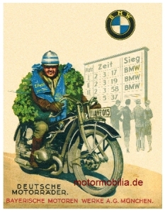 BMW Motorrad Plakat Entwurf 1927  bmw-po23