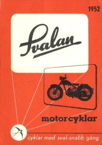 Svalan  Motorrad Prospekt 6 Seiten  1952 sva-p52