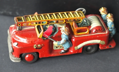 Preview: Fire Truck Feuerwehr  T.N. Nomura Japan 1950  RAR!!
