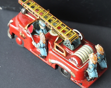 Preview: Fire Truck Feuerwehr  T.N. Nomura Japan 1950  RAR!!