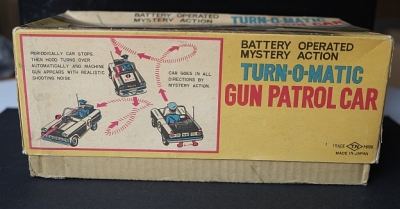 Preview: Gun Patrol Car T.N. Nomura Japan  1960  OVP RAR!!
