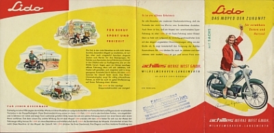 Achilles Motorcycle Brochure Typ Lido 8 Sides 1956   ach-p56