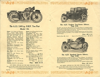 Preview: AJS Motorrad Prospekt 12 Seiten  1931 ajs-p31-3