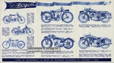 Preview: Alcyon Motorrad + Fahrrad Faltprospekt 1938  alc-p38-2