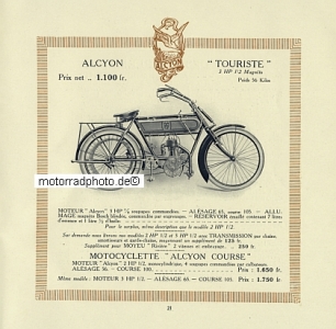 Preview: Alcyon Motorrad Fahrrad + Auto Prospekt 28 Seiten 1913 alc-p13