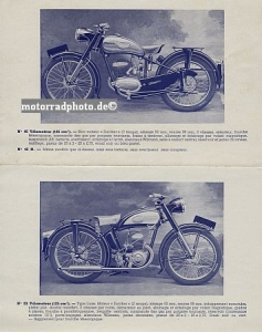 Alcyon Motorrad Prospekt 8 Seiten 1953 alc-p53