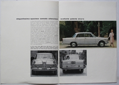 Preview: Alfa Romeo 2000 Berlina Prospekt  8 Seiten 10.1960   alf-op60-1