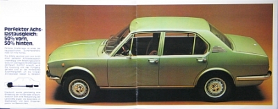 Preview: Alfa Romeo Automobil Prospekt Typ Alfetta 1,6/1,8 L 1979  alf-op791