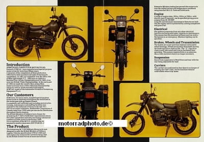 Armstrong Motorrad Prospekt Typ MT 500  4 Seiten  1985 arm-p85