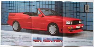 Preview: Treser Audi Quattro Roaster Prospekt  ca. 1984  aut-p84