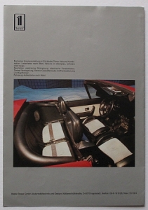 Preview: Treser Audi Quattro Roaster Prospekt  ca. 1984  aut-p84
