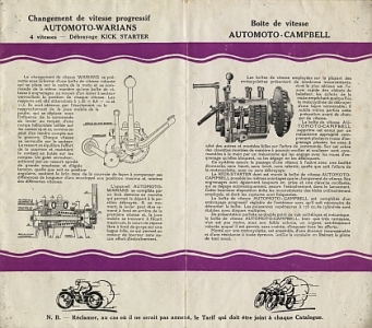 Preview: Automoto Motorrad Prospekt 6 Seiten 1927   aumo-p27