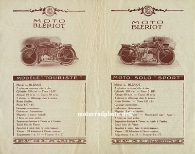 Preview: Bleriot Motorrad Prospekt 8 Seiten  1920 bler-p20 Preview: Bleriot Motorrad Prospekt 8 Seiten  1920 bler-p20