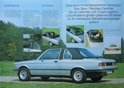 Preview: BMW Automobil Prospekt/ Typ Baur Hardtop Cabriolet  1982  bmw-aop821 Preview: BMW Automobil Prospekt/ Typ Baur Hardtop Cabriolet  1982  bmw-aop821