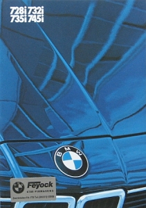 BMW Automobil Prospekt  Typ 7er Serie 1.1984  bmw-aop841