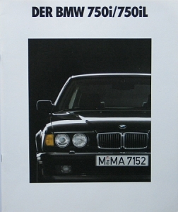 BMW Automobil Prestige Brochure Typ 750i/750iL 1.1990  bmw-op901