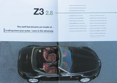 Preview: BMW Automobil Prospekt Typ Z 3 Roadster USA 2.1996  bmw-op961 Preview: BMW Automobil Prospekt Typ Z 3 Roadster USA 2.1996  bmw-op961