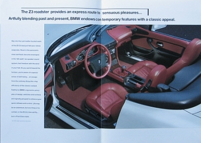 Preview: BMW Automobil Prospekt Typ Z 3 Roadster USA 2.1996  bmw-op961 Preview: BMW Automobil Prospekt Typ Z 3 Roadster USA 2.1996  bmw-op961