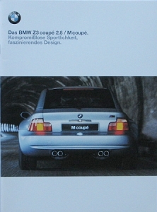 BMW Automobil Prospekt Typ Z 3 Coupe 2.8 2.1998  bmw-op982