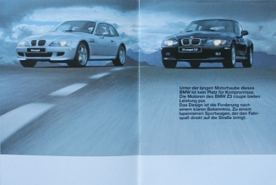 Preview: BMW Automobil Prospekt Typ Z 3 Coupe 2.8 2.1998  bmw-op982 Preview: BMW Automobil Prospekt Typ Z 3 Coupe 2.8 2.1998  bmw-op982