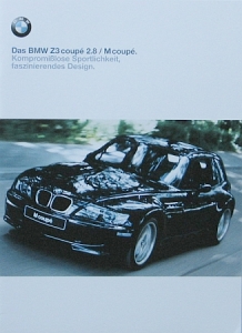 BMW Automobil Prospekt  Typ-Z3 Coupe 2.8 1.1999  bmw-op993