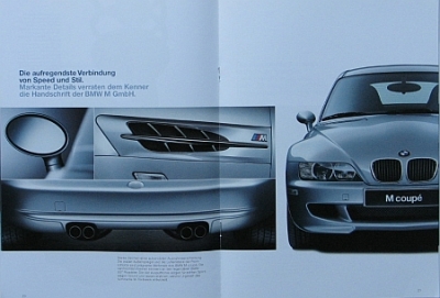 Preview: BMW Automobil Prospekt  Typ-Z3 Coupe 2.8 1.1999  bmw-op993 Preview: BMW Automobil Prospekt  Typ-Z3 Coupe 2.8 1.1999  bmw-op993
