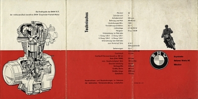 Preview: BMW Motorrad Prospekt  Typ R 27 4 Seiten  1952 bmw-p52