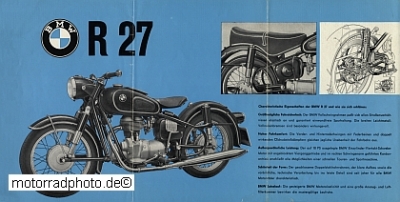 Preview: BMW Motorrad Prospekt  Typ R 27 4 Seiten  1952 bmw-p52