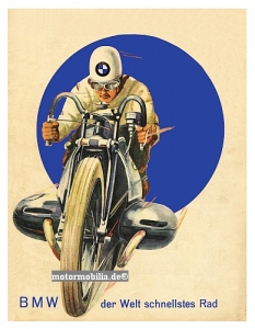 BMW Motorcycle  Poster  Layout 1929