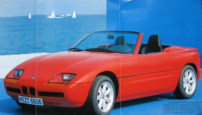 BMW Automobil Prospekt  Typ Z 1 6 Seiten  2.1987 bmw-z1-op87