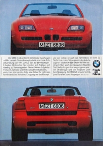 Preview: BMW Automobil Prospekt  Typ Z 1 6 Seiten  2.1987 bmw-z1-op87 Preview: BMW Automobil Prospekt  Typ Z 1 6 Seiten  2.1987 bmw-z1-op87