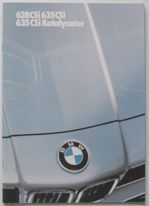 BMW 628/633/635 CSi Prestige Brochure 34 Sides  2.1986  bmw-op635-86