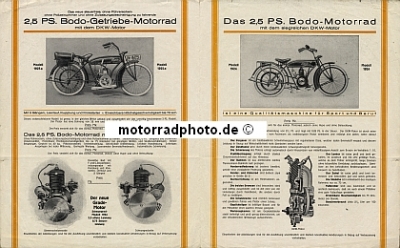 Preview: Bodo Motorrad Prospekt 4 Seiten 1925   bod-p25