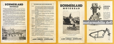 Böhmerland Motorrad Prospekt 1929