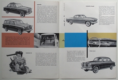 Preview: Borgward Prospekt Isabella  6 Seiten  3. 1957  bor-op57-2 Preview: Borgward Prospekt Isabella  6 Seiten  3. 1957  bor-op57-2
