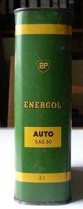 BP Oeldose Blech/Oilcan um 1950 bp-do01