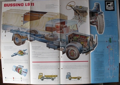 Preview: Buessing Lastwagen Prospekt  16 Seiten Typ LS 11 1957   bues-1.57