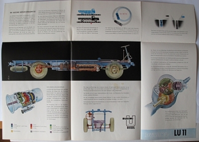 Preview: Buessing Lastwagen Prospekt  6 Seiten Typ LU 11  1955   bues-9.55-2