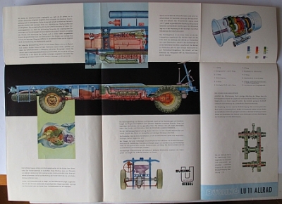 Preview: Buessing Lastwagen Prospekt  6 Seiten Typ LU 11  1955   bues-9.55