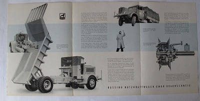 Preview: Buessing Lastwagen Prospekt  6 Seiten Typ 6000/8000 1954   bues-6.54
